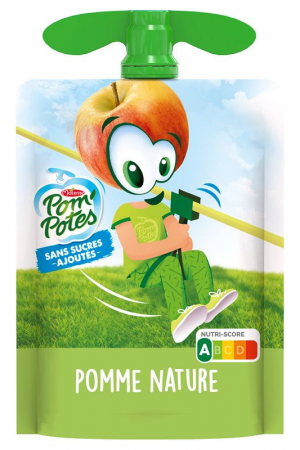 Compotes Pom'Potes Gourdes Pomme Nature  90g